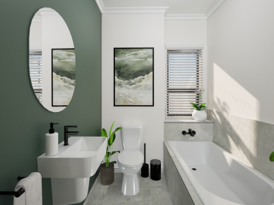 SOUTH HILLS ROW HOUSING_duplex interior bathroom