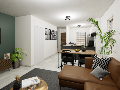 SOUTH HILLS ROW HOUSING_duplex interior living